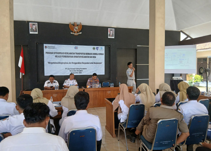 Deklarasikan Komitmen Keselamatan Transportasi Jasa Raharja Bersama Agen Keselamatan Transportasi Kesugihan   