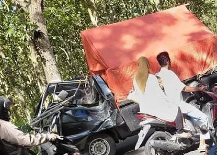 Kecelakaan Beruntun di Kawunganten Cilacap, Satu Meninggal dan Empat Luka-Luka