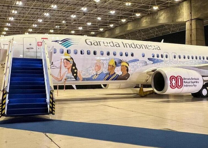 Garuda Indonesia Perkenalkan Livery Khusus HUT ke-80 RI, Angkat Warisan Budaya Nusantara
