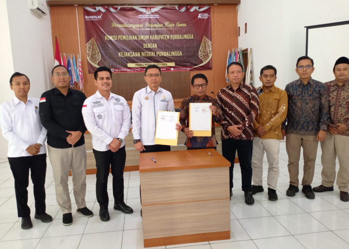 KPU Purbalingga dan Kejari Teken PKS, Perkuat Pendampingan Hukum Penyelenggaraan Pemilu