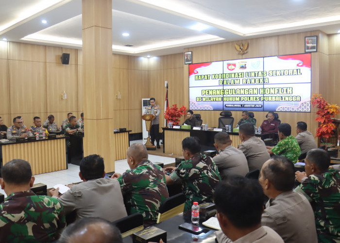 Polres Purbalingga Gelar Rakor Lintas Sektoral untuk Cegah Konflik Sosial