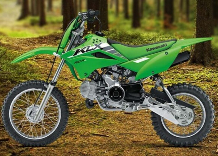 Kawasaki KLX 110R L, Motor Trail Kompak dengan Fitur Electric Start dan Throttle Limiter