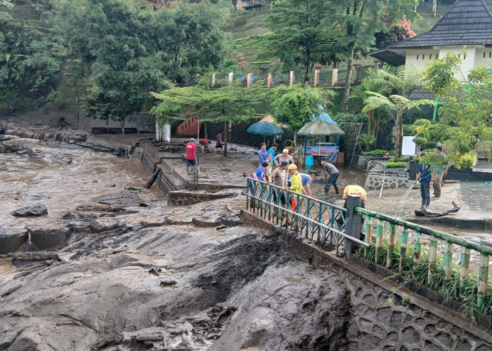Banjir Lumpur Lereng Slamet Meluas, Sungai dan Kawasan Wisata Banyumas Terdampak