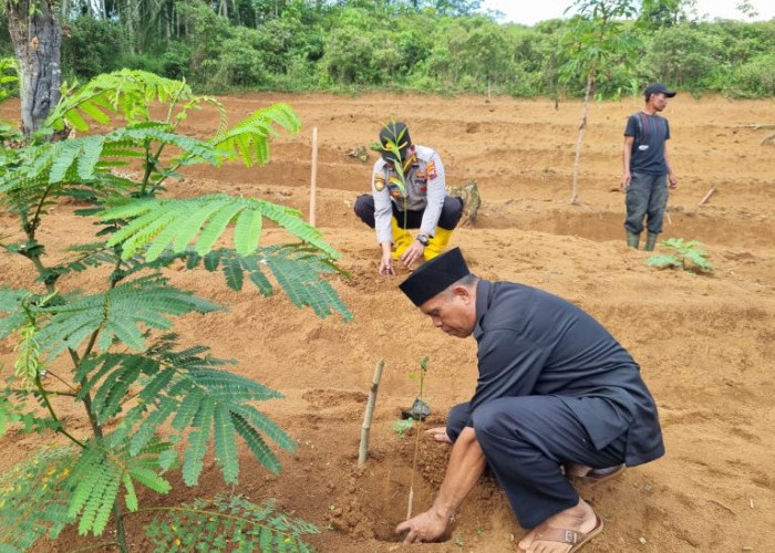 Ratusan Pohon Ditanam untuk Cegah Longsor di Kawasan Wisata Goci Dayeuhluhur