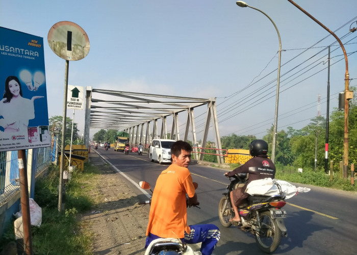 Uji Coba Penutupan Jembatan Serayu Banyumas Dimulai Besok, Pejalan Kaki ikut Dilarang Melintas 