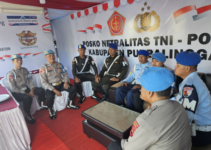 Jelang Pemilu 2024, Posko Netralitas TNI-Polri Didirikan di Alun-alun Purbalingga