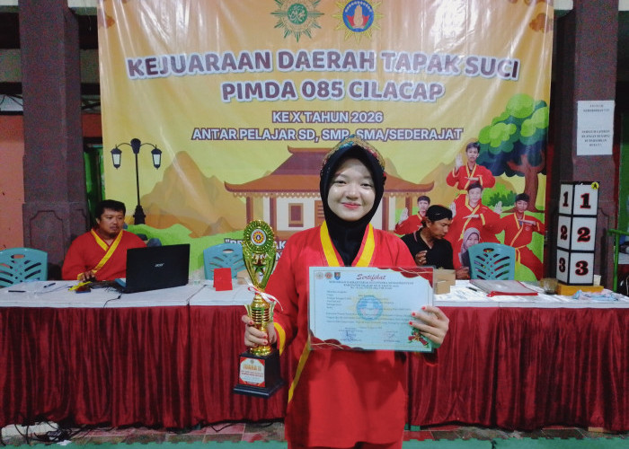 Rifa Nazhifah, Siswi Musa School Sampang Cilacap Raih Juara 2 Kejurda Tapak Suci