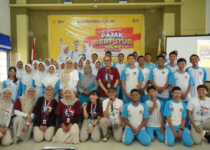 Generasi Muda Sadar Pajak, SMA Negeri 1 Cilacap Meriahkan Pajak Bertutur