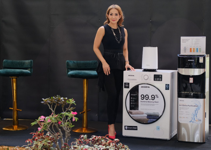 MODENA Hadirkan Washing Machine WF 1030 VDWH  dengan 99,9% Bacteria-Blasting Wash