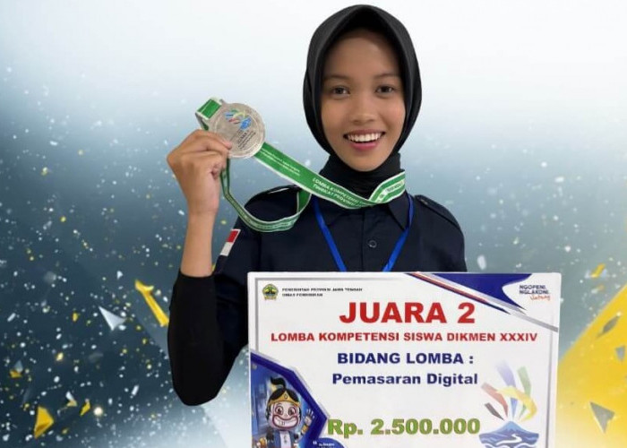 Neli Rahmawati Sabet Juara 2 Lomba LKS Jateng