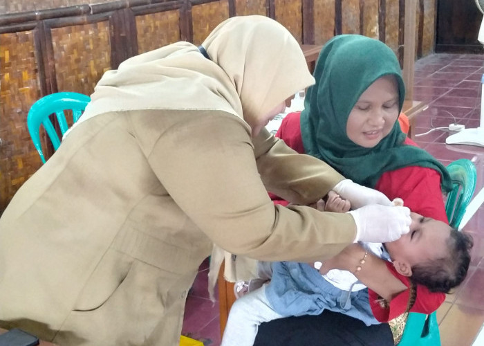 Jumlah Sasaran Imunisasi Polio Putaran Kedua di Ajibarang Kulon Sama