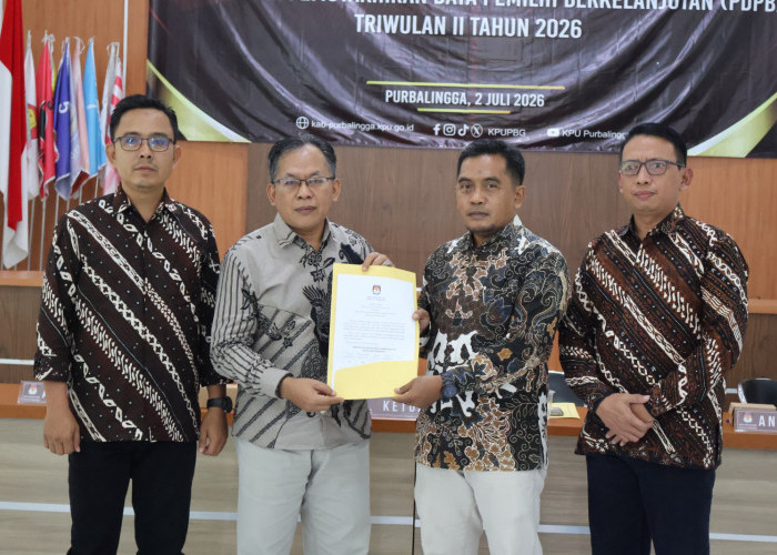 KPU Purbalingga Catat 808.956 Pemilih, Naik 1.736 Orang pada Triwulan II 2026