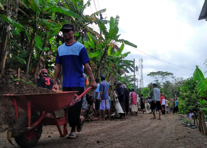  Pelebaran Jalan Kabupaten, Warga Buniayu Swadaya