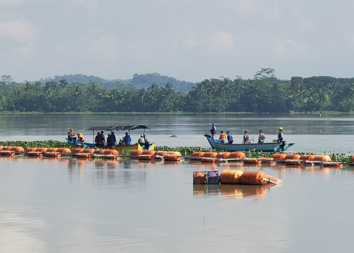 Jaga Usia Waduk Mrica Banjarnegara, Karyawan dan Relawan Bersihkan Sampah Plastik dan Eceng Gondok