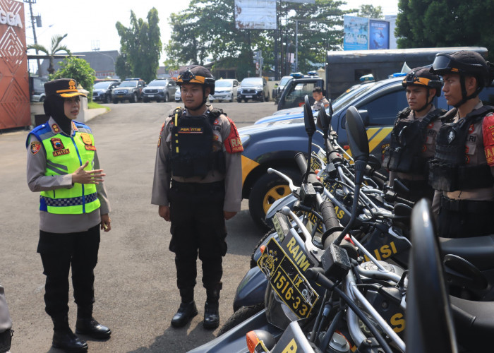 Antisipasi Situasi Kontijensi, Polres Purbalingga Gelar Apel Siaga dan Cek Peralatan