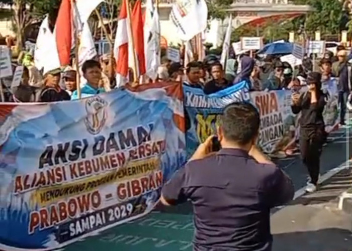 Aliansi Kebumen Bersatu Gelar Aksi Dukung Program Presiden Prabowo