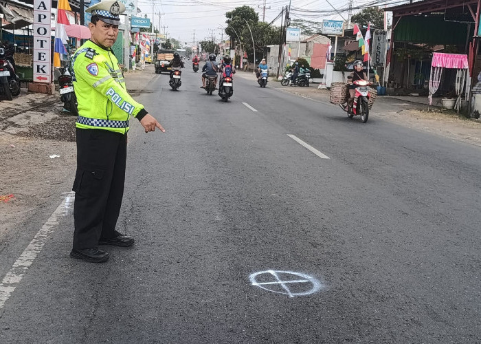 Niat Menyalip Berujung Maut, Dua Motor Tabrakan di Jalan A Yani Adipala Cilacap