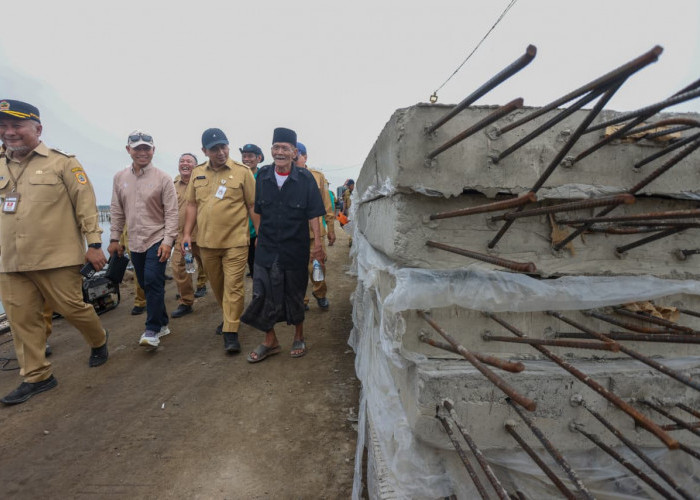 Taj Yasin Kawal Pembangunan Hybrid Seawall, Warga Demak Menatap Pemulihan Tambak