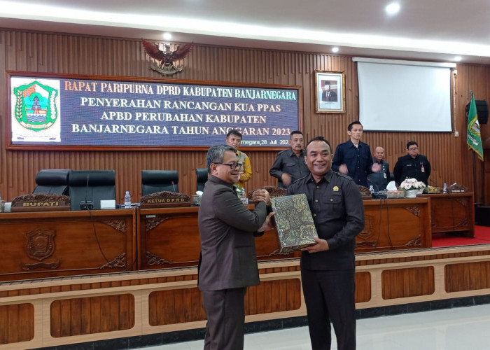 DPRD Banjarnegara Gelar Rapat Paripurna Penyerahan Rancangan KUA-PPAS APBD Perubahan 2023