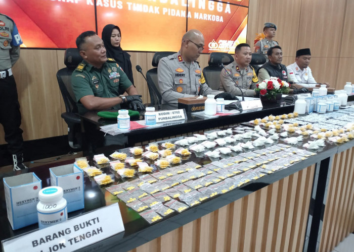 Kejar-kejaran hingga Hutan Rakyat Karangreja, Polisi Tangkap Dua Tersangka dengan 23.296 Butir Obat Keras