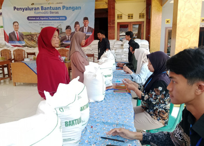 847 Warga Ciwuni Cilacap Terima Bantuan Pangan Selama Tiga Bulan
