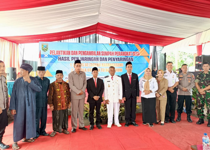 Dua Perangkat Desa Karangsari Dilantik
