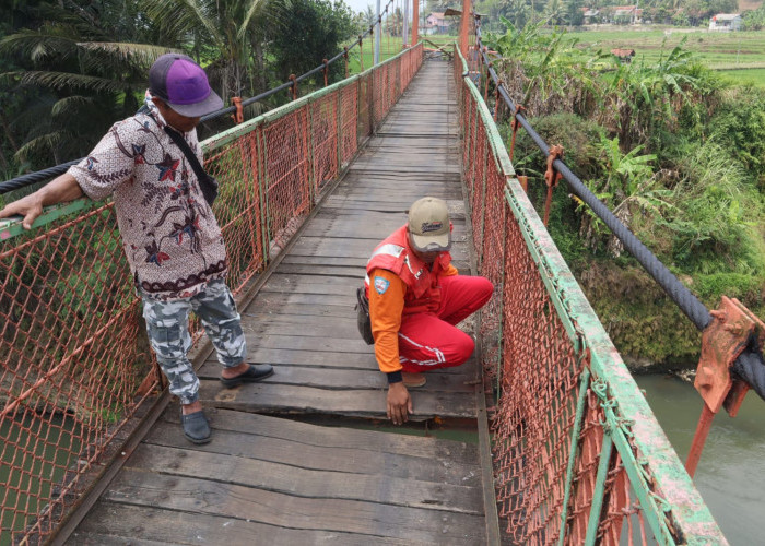 Jembatan Gantung Sidabowa Banyumas Ambles, Butuh Anggaran Fantastis untuk Perbaikan