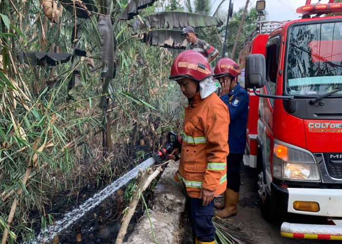Bakar Sampah Picu Kebakaran Lahan di Candinata Kutasari Purbalingga