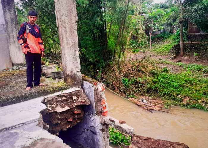 Longsor Ancam Rumah Warga di Gombong