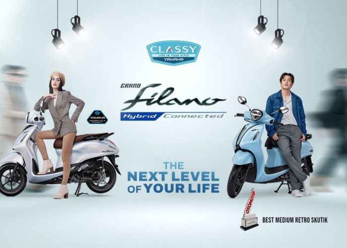 Yamaha Grand Filano Hybrid: Skutik Stylish, Irit, dan Canggih yang Pas Buat Gen Z!