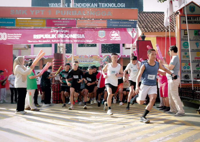 Seribuan Peserta Ikuti YPT 1 Fun Run 5K dalam Rangkaian Anniversary SMK YPT 1 Purbalingga ke-61