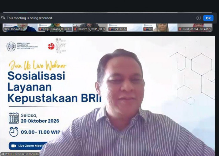 Perpustakaan UMP Gandeng BRIN Sosialisasikan Layanan Kepustakaan bagi Sivitas Akademika