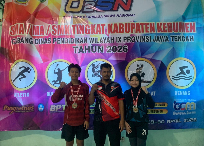 MAN 2 Kebumen Sabet Juara O2SN Tenis Meja