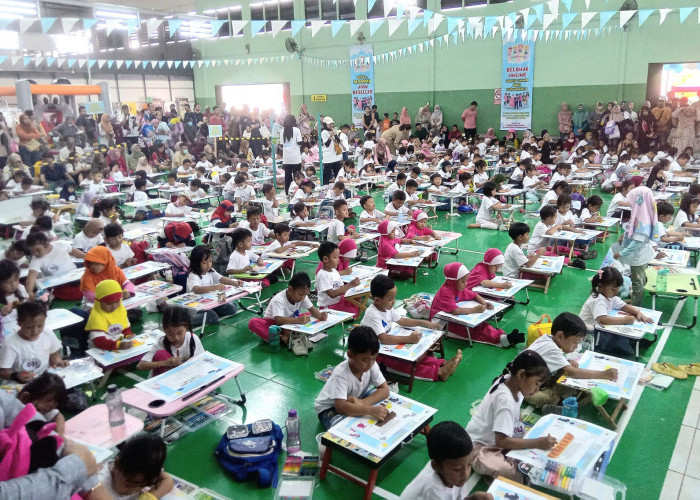 650 Pelajar di Banyumas Beradu Kreatifitas dalam Lomba Mewarnai