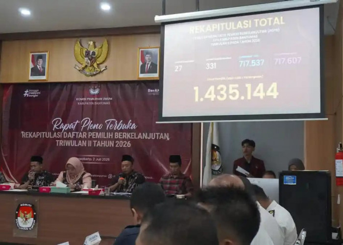 Pemilih Banyumas Bertambah Jadi 1,43 Juta, KPU Catat 12.827 Pemilih Baru