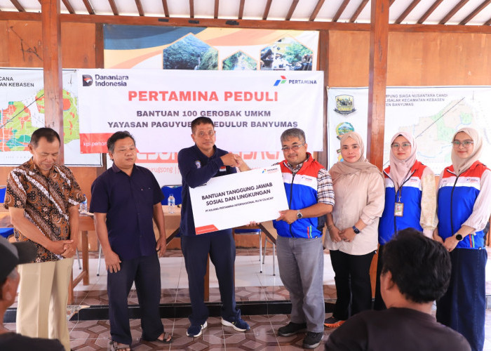 Komitmen Dukung UMKM Banyumas dan Cilacap, Pertamina Salurkan 100 Unit Gerobak Usaha