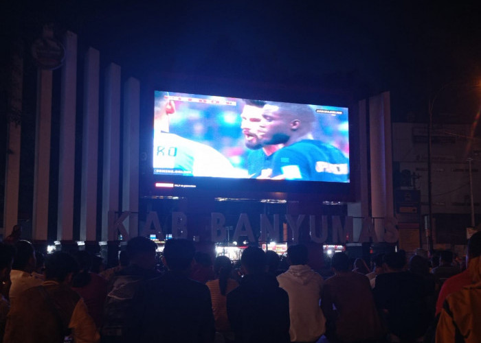 Argentina Vs Prancis, Tim Messi Jadi Juara Dunia, Nobar Final Piala Dunia di Alun-Alun Purwokerto Ramai