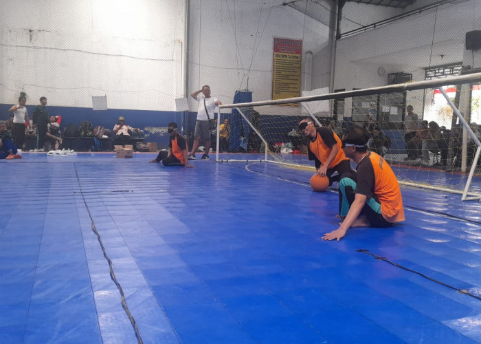 Saat Para Penyandang Tuna Netra bermain Futsal di Turnamen Goal Ball di Banjarnegara