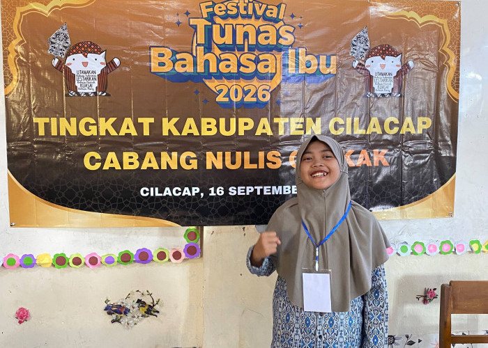 Siswi SD Muhammadiyah Sidareja Raih Juara 1 Menulis Cerkak di FTBI Sidareja