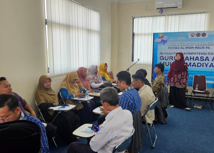 Ma'had Al Imam Malik UMP Menyelenggarakan Workshop Bahasa Arab Guru Muhammadiyah