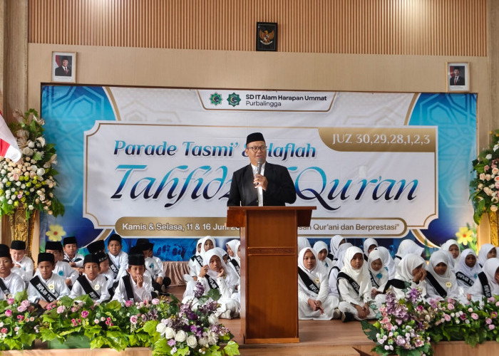 99 Siswa SDIT Alam Harapan Ummat Purbalingga Lulus Haflah Tahfidz, Selesaikan Hafalan Satu Juz Sekali Duduk