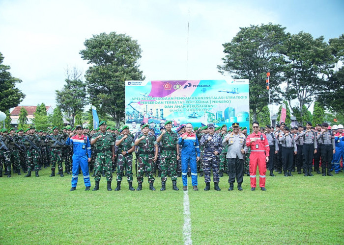 Penguatan Ketahanan Energi, Kilang Cilacap – TNI Gelar Apel Kesiapsiagaan Pengamanan Instalasi Strategis 