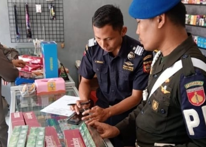 Tim Gabungan Melakukan Pemberantasan Rokok Ilegal di Wilayah Cilacap Kota, 4.480 Batang Rokok Ilegal Disita  