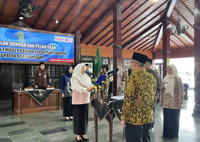 Hendro Cahyono Resmi Dilantik Jadi Sekda Definitif Banjarnegara