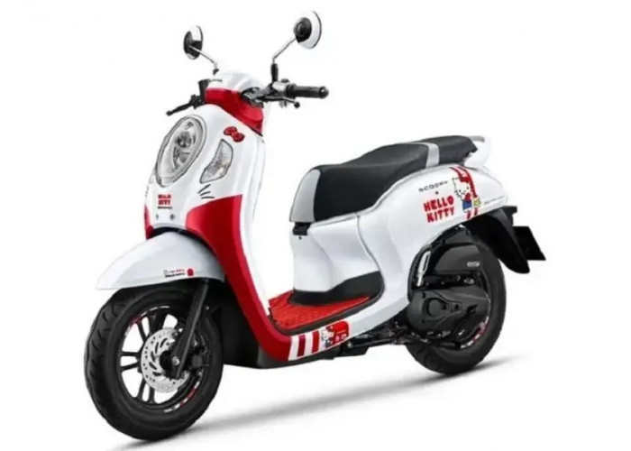 Limited Edition! Honda Keluarkan Motor Matic Scoopy Edisi Hello Kitty