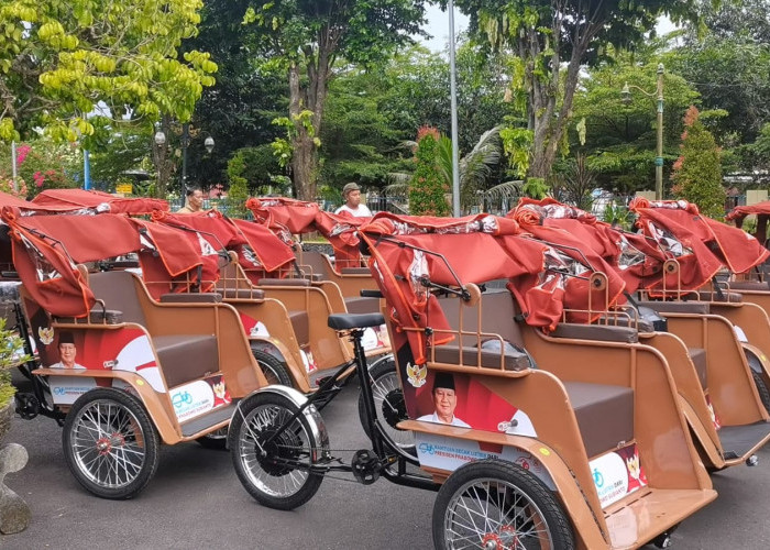 100 Becak Listrik Bantuan Presiden Disalurkan ke Banjarnegara, Prioritaskan Tukang Becak Lansia