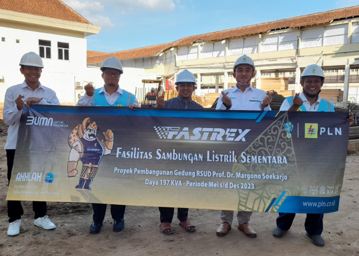 PLN Purwokerto Dukung Pembangunan Proyek Gedung Hemodialisa RSUD Margono Soekarjo dengan FASTREX