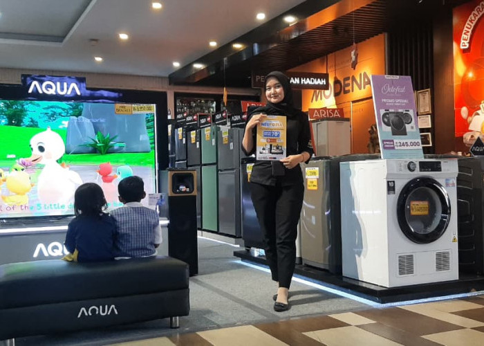 Terdepan dalam Teknologi, Aqua Satu-satunya Mesin Cuci dengan Sentuhan AI, Hadir di Neuforia Depo Pelita