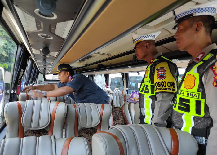 Satlantas Polres Banjarnegara Lakukan Ramp Check Pastikan Laik Jalan dan Keselamatan Penumpang