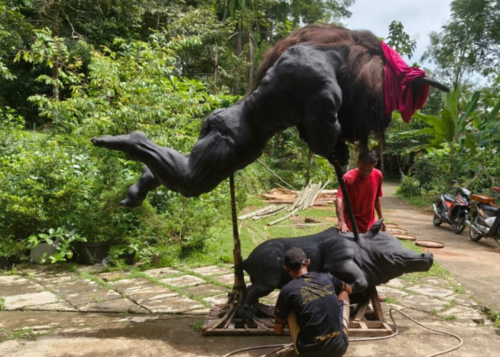Sendratari Warnai Tawur Agung Kesanga di Klinting Banyumas, Edukasi Makna Nyepi lewat Ogoh-ogoh Mahesa Sura